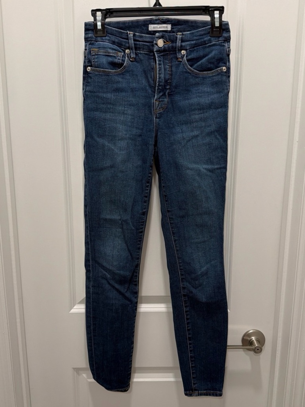 Dark Blue High-Rise Skinny Jeans